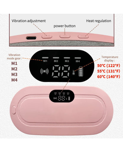Period Cramp Relief Massager & Heating Pad